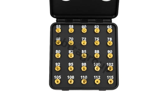 M5 carburetor jet set with practical storage box