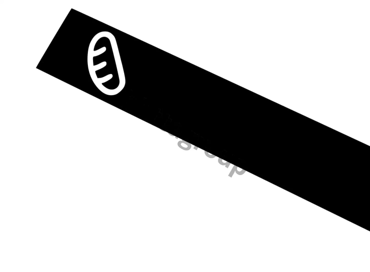 Babetta gas tank stickers / decals - babetta raketta bagetta bagetta 1 piece for top / Black Sticker